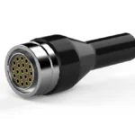 19S Souriau (Bayonet) connector (straight heat shrink boot) with sockets for AWG 26 – 24