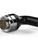 12S Souriau (Bayonet) connector (angled 90° heat shrink boot) with sockets for 0.52 – 1.5 mm²