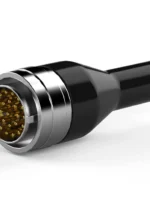 23S Souriau (Threaded) connector (straight heat shrink boot)