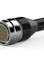 32S Souriau Compact (Bayonet) connector (straight heat shrink boot)